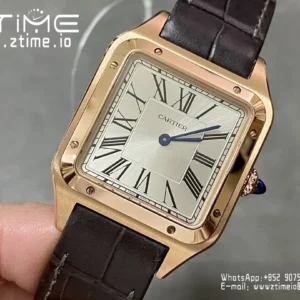 Cartier Santos Dumont WSSA0021 Large F1 Factory 1:1 Best Edition white Dial  Quartz - Super Clone Watch | 1:1 Best Version