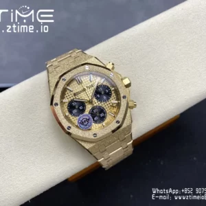 Royal Oak Chrono 26240 Frosted YG APSF 1:1 Best Edition YG Dial on Bracelet SA4401 Super Clone - Super Clone Watch | 1:1 Best Version