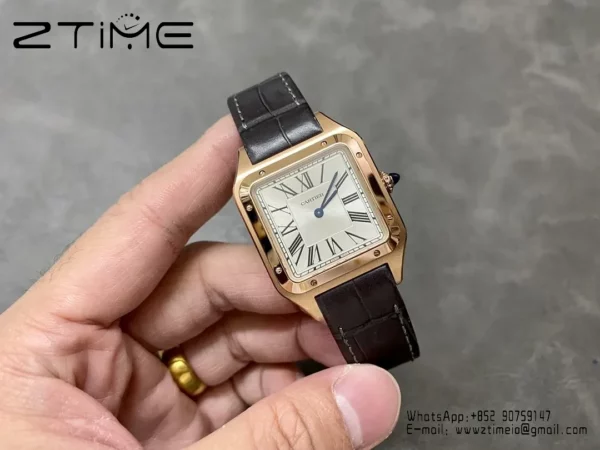 Cartier Santos Dumont WSSA0021 Large F1 Factory 1:1 Best Edition white Dial  Quartz - Super Clone Watch | 1:1 Best Version