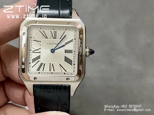Cartier Santos Dumont WSSA0022 Large F1 Factory 1:1 Best Edition white Dial  Quartz - Super Clone Watch | 1:1 Best Version