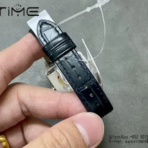 Cartier Santos Dumont WSSA0023 Small F1 Factory 1:1 Best Edition white Dial on Blue Leather Strap Quartz - Super Clone Watch | 1:1 Best Version