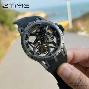 Roger Dubuis EXCALIBUR RDDBEX0479 45mm New Factory 1:1 Best Edition Skeleton Dial on Titanium - Super Clone Watch | 1:1 Best Version