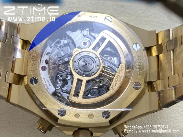 Royal Oak Chrono 26240BA YG APSF 1:1 Best Edition Yellow Dial on YG Bracelet SA4401 Super Clone - Super Clone Watch | 1:1 Best Version