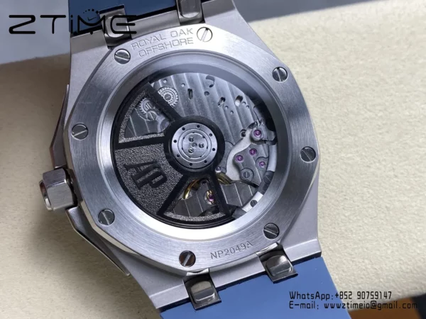 AP Royal Oak Offshore 15605 SS APPF Best Edition Blue Dial on Blue Rubber Strap A4302 - Super Clone Watch | 1:1 Best Version