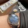 Patek Philippe Annual Calendar 5205G-010  40mm SS GRF 1:1 Best Edition Blue Dial on Black Leather Strap A324 V2 - Super Clone Watch | 1:1 Best Version
