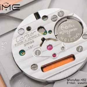 Cartier Santos Dumont WSSA0022 Small F1 Factory 1:1 Best Edition white Dial on Gray Leather Strap Quartz - Super Clone Watch | 1:1 Best Version