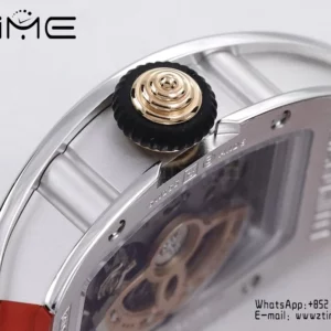 Richard Mille RM07 RM07-01 Ladies  ZF 1:1 Best Edition Red Diamonds  Dial on Red Rubber Strap - Super Clone Watch | 1:1 Best Version