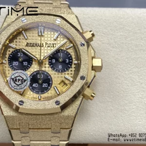 Royal Oak Chrono 26240 Frosted YG APSF 1:1 Best Edition YG Dial on Bracelet SA4401 Super Clone - Super Clone Watch | 1:1 Best Version