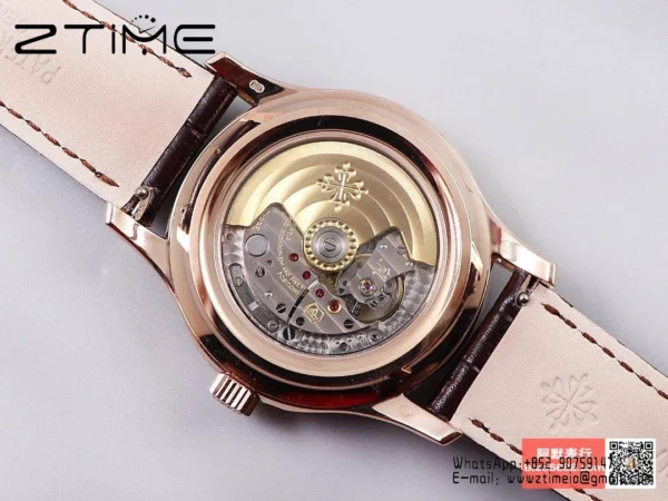 Patek Philippe Annual Calendar 5205R-010  40mm RS GRF 1:1 Best Edition Brown Dial on Brown Leather Strap A324 V2 - Super Clone Watch | 1:1 Best Version