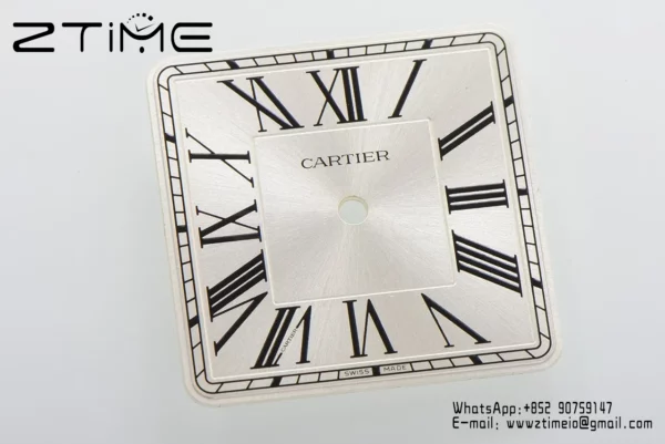 Cartier Santos Dumont W2SA0012 Small F1 Factory 1:1 Best Edition white Dial on Black Leather Strap Quartz - Super Clone Watch | 1:1 Best Version