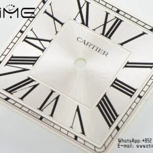 Cartier Santos Dumont WSSA0022 Small F1 Factory 1:1 Best Edition white Dial on Gray Leather Strap Quartz - Super Clone Watch | 1:1 Best Version