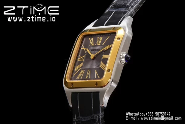 Cartier Santos Dumont W2SA0015 Large F1 Factory 1:1 Best Edition Grey Dial Quartz - Super Clone Watch | 1:1 Best Version