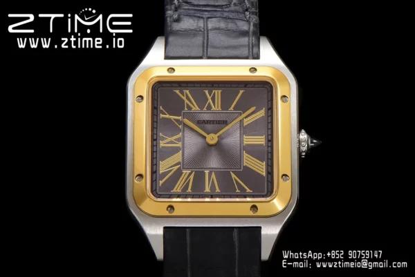 Cartier Santos Dumont W2SA0015 Large F1 Factory 1:1 Best Edition Grey Dial Quartz - Super Clone Watch | 1:1 Best Version