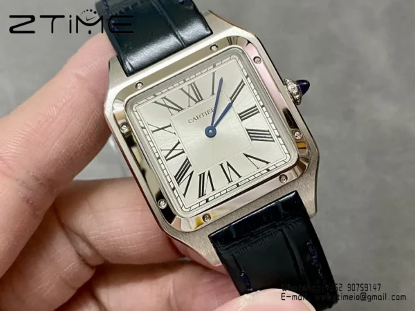 Cartier Santos Dumont WSSA0022 Large F1 Factory 1:1 Best Edition white Dial  Quartz - Super Clone Watch | 1:1 Best Version