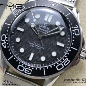 Omega Seamaster 300m 210.30.42.20.01.010 42mm VSF 1:1 Best Edition Black Dial A8806 - Super Clone Watch | 1:1 Best Version