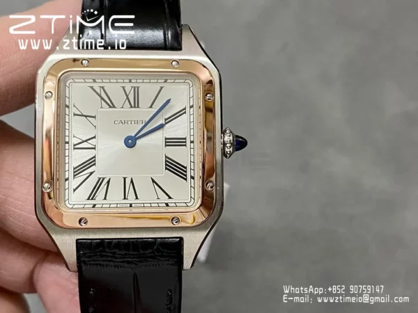 Cartier Santos Dumont WSSA0011 Large F1 Factory 1:1 Best Edition white Dial  Quartz - Super Clone Watch | 1:1 Best Version