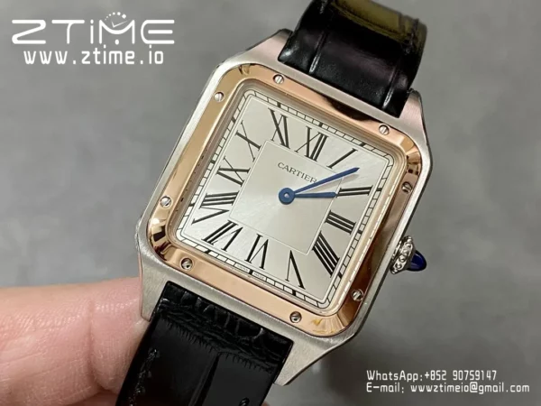 Cartier Santos Dumont WSSA0011 Large F1 Factory 1:1 Best Edition white Dial  Quartz - Super Clone Watch | 1:1 Best Version