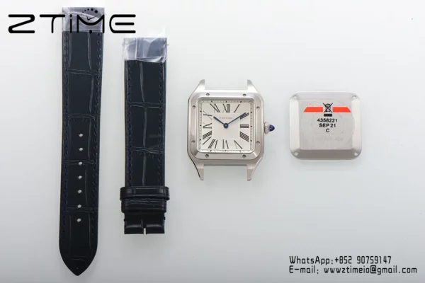 Cartier Santos Dumont WSSA0022 Large F1 Factory 1:1 Best Edition white Dial  Quartz - Super Clone Watch | 1:1 Best Version