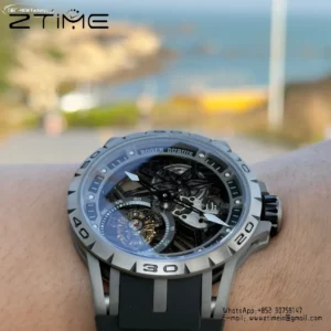 Roger Dubuis EXCALIBUR RDDBEX0479 45mm New Factory 1:1 Best Edition Skeleton Dial on Titanium - Super Clone Watch | 1:1 Best Version