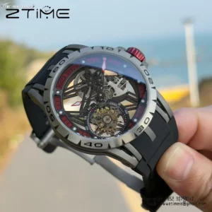 Roger Dubuis EXCALIBUR RDDBEX0454 45mm New Factory 1:1 Best Edition Skeleton Dial on Titanium - Super Clone Watch | 1:1 Best Version