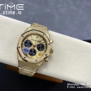 Royal Oak Chrono 26240 Frosted YG APSF 1:1 Best Edition YG Dial on Bracelet SA4401 Super Clone - Super Clone Watch | 1:1 Best Version