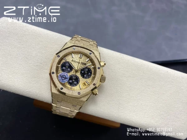 Royal Oak Chrono 26240 Frosted YG APSF 1:1 Best Edition YG Dial on Bracelet SA4401 Super Clone - Super Clone Watch | 1:1 Best Version