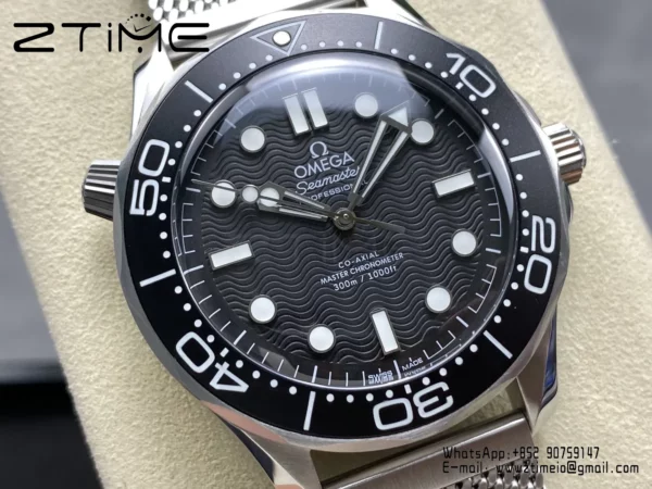 Omega Seamaster 300m 210.30.42.20.01.010 42mm VSF 1:1 Best Edition Black Dial A8806 - Super Clone Watch | 1:1 Best Version