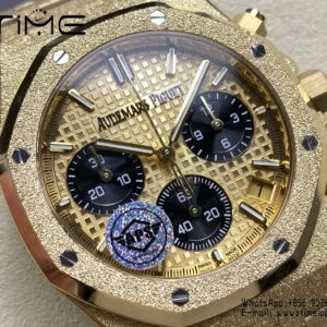 Royal Oak Chrono 26240 Frosted YG APSF 1:1 Best Edition YG Dial on Bracelet SA4401 Super Clone - Super Clone Watch | 1:1 Best Version