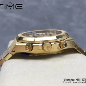 Royal Oak Chrono 26240 Frosted YG APSF 1:1 Best Edition YG Dial on Bracelet SA4401 Super Clone - Super Clone Watch | 1:1 Best Version