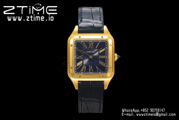 Cartier Santos Dumont WGSA0077 Large F1 Factory 1:1 Best Edition Grey Dial Quartz - Super Clone Watch | 1:1 Best Version