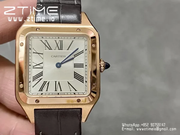 Cartier Santos Dumont WSSA0021 Large F1 Factory 1:1 Best Edition white Dial  Quartz - Super Clone Watch | 1:1 Best Version