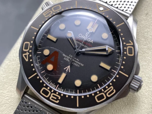 OMEGA Seamaster 300 "No Time to Die" Limited Edition VSF 1:1 Best Edition on Titanium Mesh Bracelet SA8806 Super Clone V6 - Super Clone Watch | 1:1 Best Version