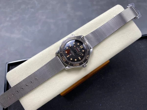 OMEGA Seamaster 300 "No Time to Die" Limited Edition VSF 1:1 Best Edition on Titanium Mesh Bracelet SA8806 Super Clone V6 - Super Clone Watch | 1:1 Best Version