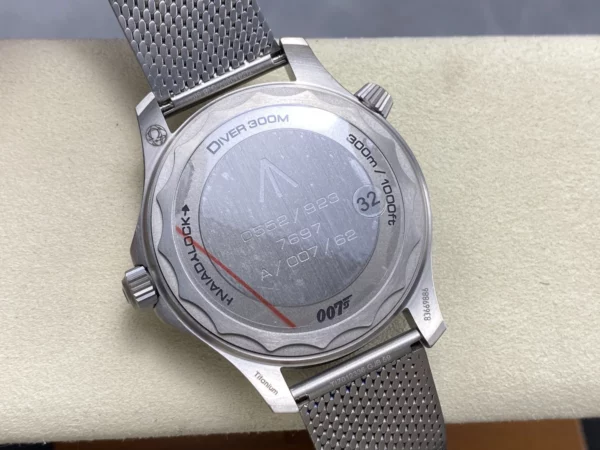 OMEGA Seamaster 300 "No Time to Die" Limited Edition VSF 1:1 Best Edition on Titanium Mesh Bracelet SA8806 Super Clone V6 - Super Clone Watch | 1:1 Best Version