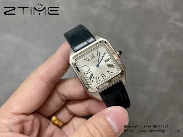 Cartier Santos Dumont WSSA0022 Large F1 Factory 1:1 Best Edition white Dial  Quartz - Super Clone Watch | 1:1 Best Version