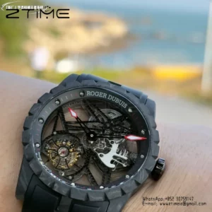 Roger Dubuis EXCALIBUR 42mm DBEX0577 NEW Factory 1:1 Best Edition Carbon Fiber Tourbillon - Super Clone Watch | 1:1 Best Version