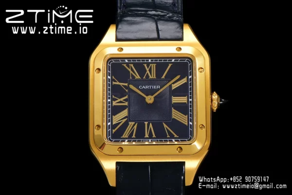 Cartier Santos Dumont WGSA0077 Large F1 Factory 1:1 Best Edition Grey Dial Quartz - Super Clone Watch | 1:1 Best Version