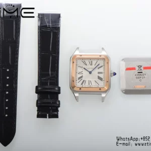 Cartier Santos Dumont WSSA0011 Large F1 Factory 1:1 Best Edition white Dial  Quartz - Super Clone Watch | 1:1 Best Version