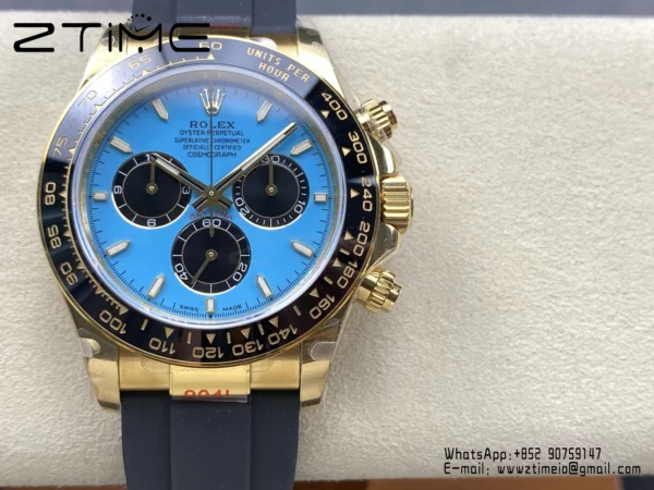 Rolex Daytona M126518LN QF 1:1 Best Edition Blue Dial SH4131 V11 (Weighted) - Super Clone Watch | 1:1 Best Version