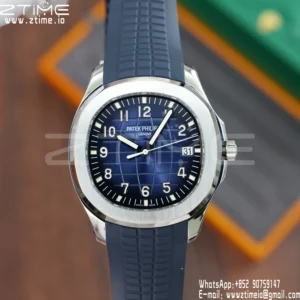 PP Aquanaut 5168G 42mm SS APWF 1:1 Best Edition Blue Dial on Blue Rubber Strap (Weighted) - Super Clone Watch | 1:1 Best Version