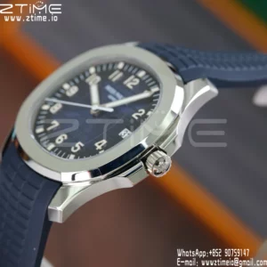 PP Aquanaut 5168G 42mm SS APWF 1:1 Best Edition Blue Dial on Blue Rubber Strap (Weighted) - Super Clone Watch | 1:1 Best Version