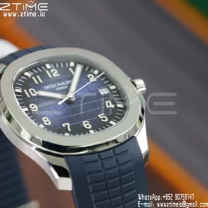 PP Aquanaut 5168G 42mm SS APWF 1:1 Best Edition Blue Dial on Blue Rubber Strap (Weighted) - Super Clone Watch | 1:1 Best Version