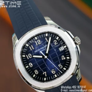 PP Aquanaut 5168G 42mm SS APWF 1:1 Best Edition Blue Dial on Blue Rubber Strap (Weighted) - Super Clone Watch | 1:1 Best Version