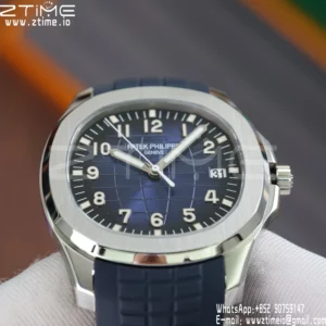 PP Aquanaut 5168G 42mm SS APWF 1:1 Best Edition Blue Dial on Blue Rubber Strap (Weighted) - Super Clone Watch | 1:1 Best Version