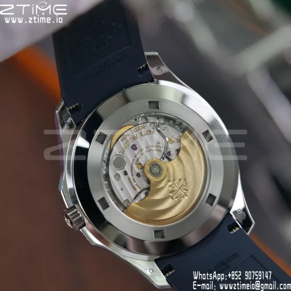 PP Aquanaut 5168G 42mm SS APWF 1:1 Best Edition Blue Dial on Blue Rubber Strap (Weighted) - Super Clone Watch | 1:1 Best Version