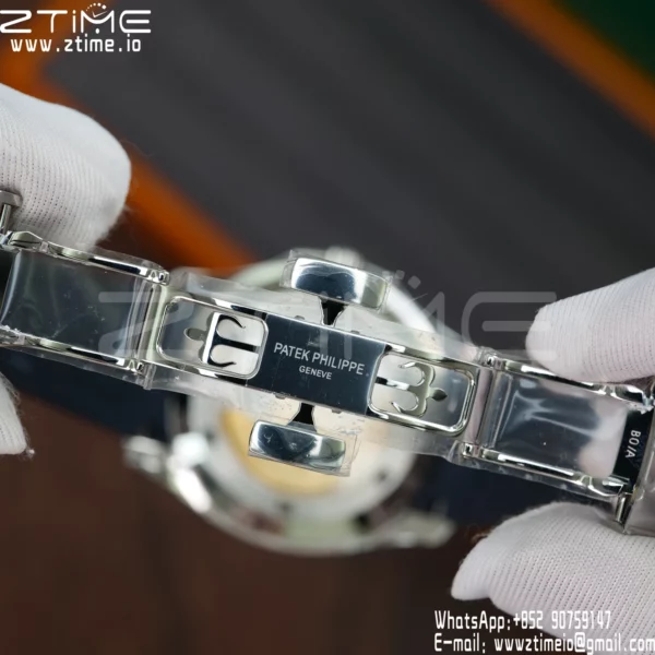 PP Aquanaut 5168G 42mm SS APWF 1:1 Best Edition Blue Dial on Blue Rubber Strap (Weighted) - Super Clone Watch | 1:1 Best Version