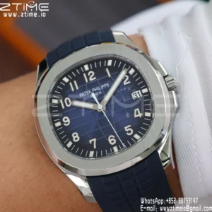 PP Aquanaut 5168G 42mm SS APWF 1:1 Best Edition Blue Dial on Blue Rubber Strap (Weighted) - Super Clone Watch | 1:1 Best Version
