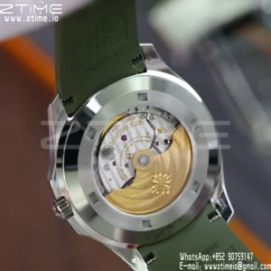 PP Aquanaut 5168G 42mm SS APWF 1:1 Best Edition Green Dial on Green Rubber Strap (Weighted) - Super Clone Watch | 1:1 Best Version