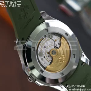 PP Aquanaut 5168G 42mm SS APWF 1:1 Best Edition Green Dial on Green Rubber Strap (Weighted) - Super Clone Watch | 1:1 Best Version