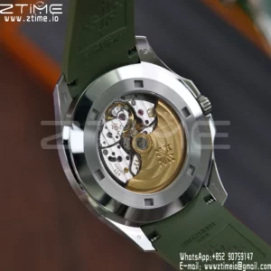 PP Aquanaut 5168G 42mm SS APWF 1:1 Best Edition Green Dial on Green Rubber Strap (Weighted) - Super Clone Watch | 1:1 Best Version